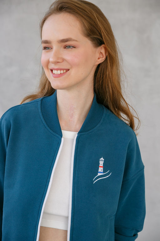 Бомбер женский Lighthouse Indigo - Captain's mate фото 6