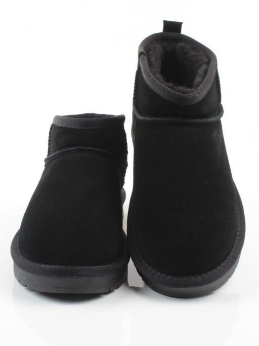 PF8300-1 BLACK Угги женские (натуральная замша, 100% шерсть)