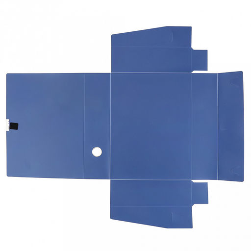 Папка-органайзер (короб) "Архивная" А4 23,4х31х7,5см, пластик, на липучке, цвет синий (Китай)