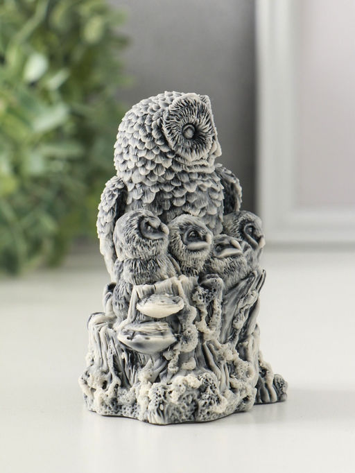 Сувенир "Сова с совятами" 9,6 см