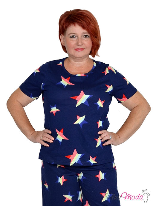 Футболка Модель №1286 размеры 44-84 - Plusmoda фото 3