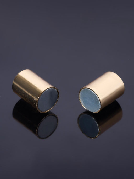 Замок-концевик магнитный, L=20 мм, d (внутренний)=7 мм, (набор 3 шт.), цвет золото