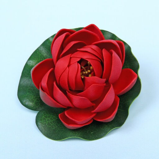 Цена за 5 шт. Растение водоплавающее "Кувшинка Розитта" d-10см красная