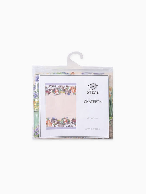 Скатерть Этель Уютные коты, 220?147 см, 100% хлопок, саржа 190 г/м?