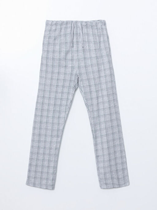 Standart Kal?p Ekose Erkek Pijama Alt