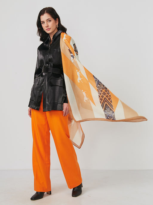 Большой, мягкий, тонкий и очень нежный двусторонний палантин - Tantino фото 4