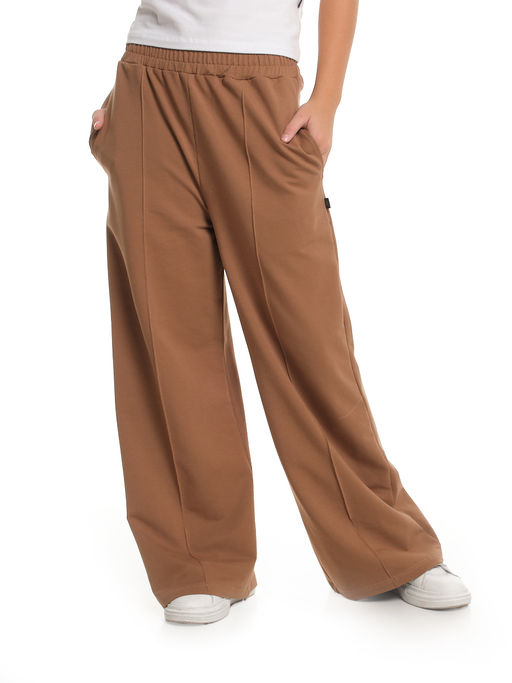 Брюки для девочки со строчкой 22-1565 шоколад - Mini maxi фото 18