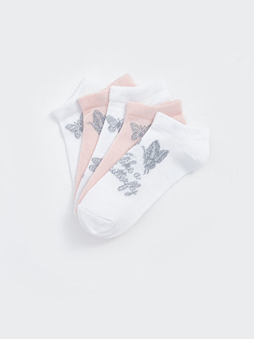 Desenli K?z ?ocuk Patik ?orap 5li - Waikiki фото 2