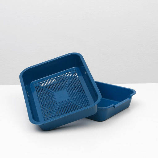 Туалет средний с сеткой 36 х 26 х 6,5 см, синий, - Simaland фото 4