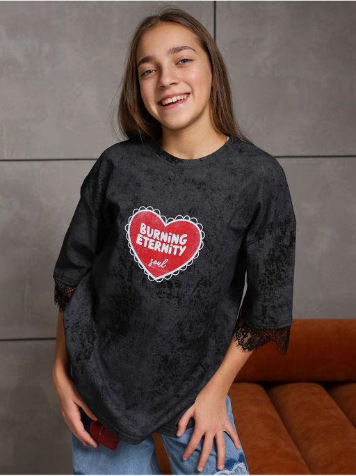 Футболка Вызов Черный Девочка - София фото 7