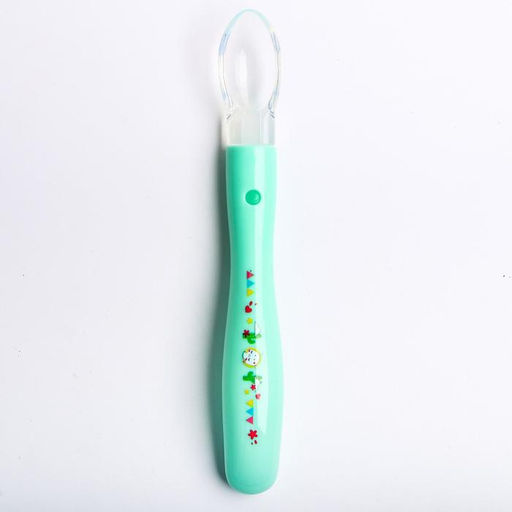 Цена за 10 шт. Ложка детская из силикона «ТРЕНД. Лама»