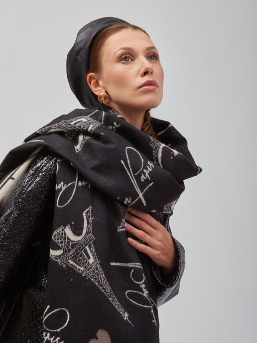 В составе шерсть и кашемир! теплый двусторонний палантин - Tantino фото 8