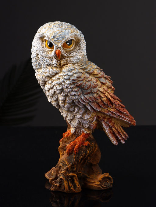 Фигурка полистоун «Сова сипуха», 17.5×8×10 см