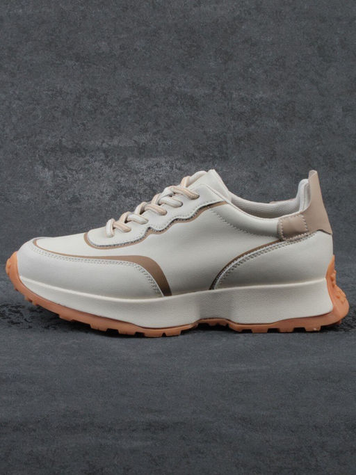 03-YC353-1 BEIGE Кроссовки женские (натуральная кожа) - Фабричный китай фото 7