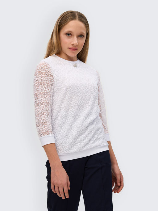 Блузка белый 181230306а