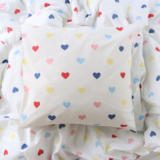 Постельное бельёЭтель Евро Сolored Hearts 200?217 см, 220?240 см, 70?70 см-2 шт., поплин 125 г/м?, хлопок100%  фото 5