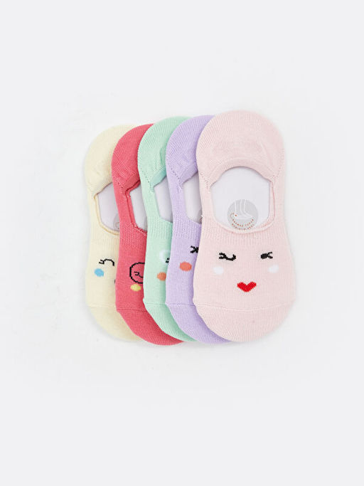 Desenli K?z ?ocuk Babet ?orap 5li