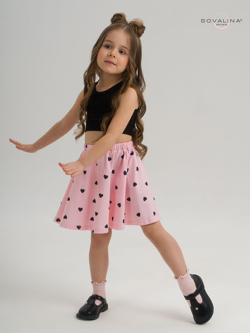 Костюм Мальвина КТ черный-черные сердечки - Sovalina фото 22