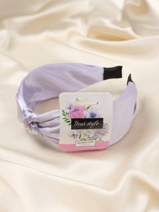 Ободок для волос «Трейси», 4 см, сиреневый