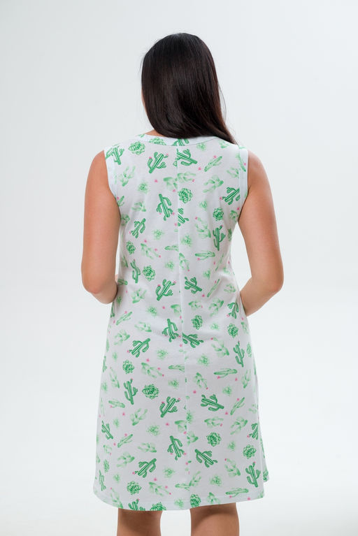 Ночная сорочка женская из кулирки Мария кактус - Амадэль фото 3