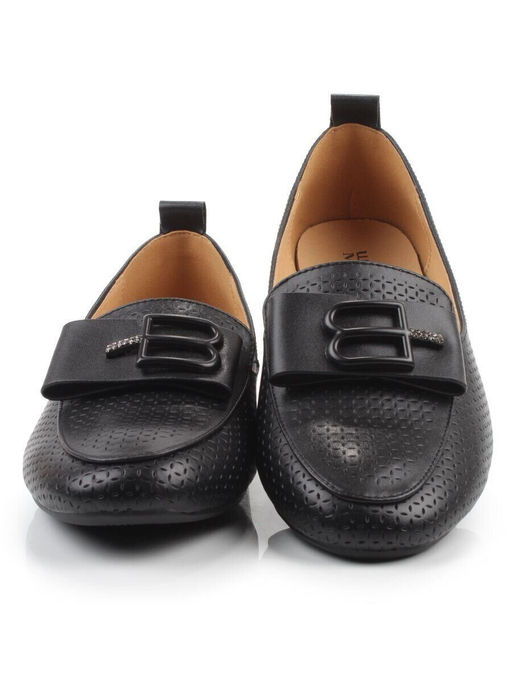 06-M47-57 BLACK Туфли женские (натуральная кожа)