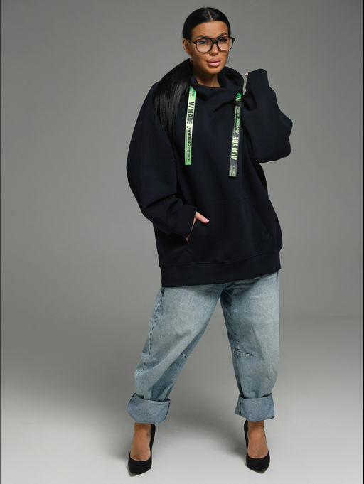 Камелия худи женское (черный собачка) - Lovetex фото 13