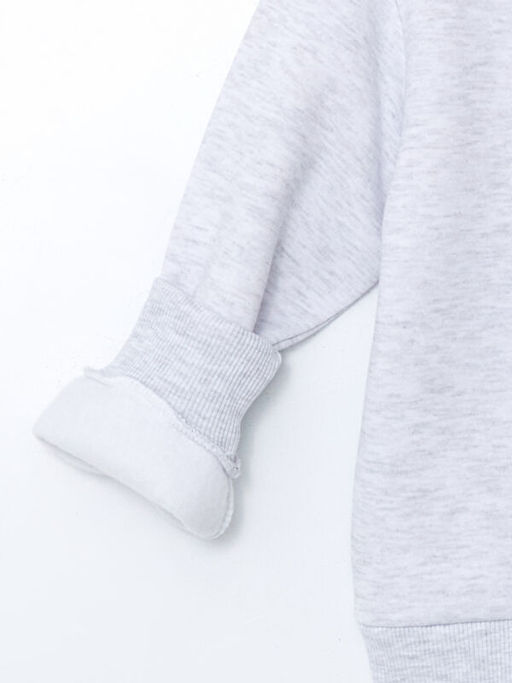 Bisiklet Yaka Bask?l? Erkek ?ocuk Sweatshirt - Waikiki фото 3