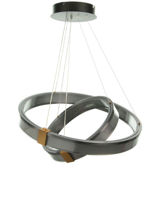 Люстра Emma 168 Вт LED 3000-6000К черный/кофе/золото Ø40+60×100 см