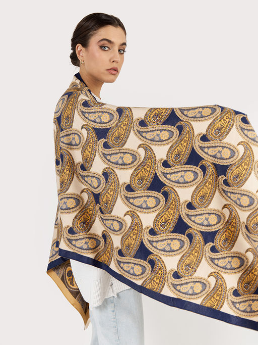 в составе ШЕРСТЬ  и КАШЕМИР Большой, мягкий, теплый  двусторонний палантин - Tantino фото 2