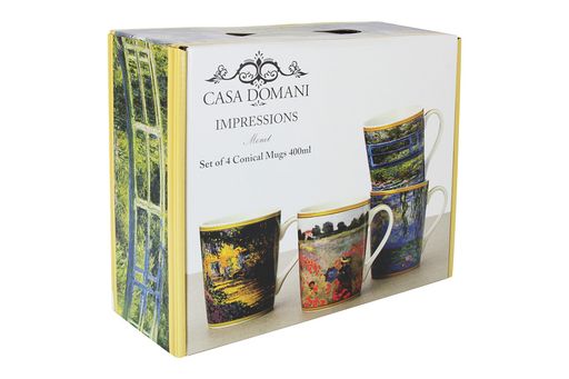 Набор кружек К. Моне, 0,4 л, 4 шт - Casa domani фото 2