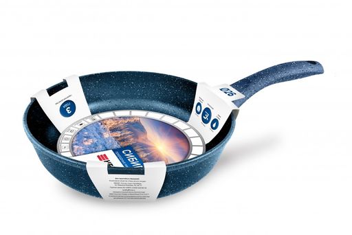 Сковорода Природные минералы линия Сибирь несъемная ручка, 26 см - Нева металл посуда фото 2