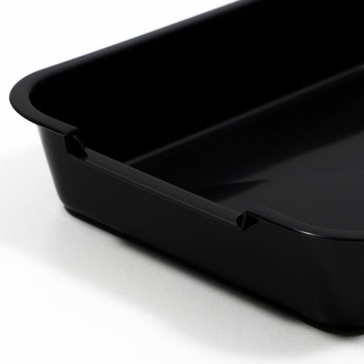 Туалет средний без сетки 36×26×6.5 см, чёрный