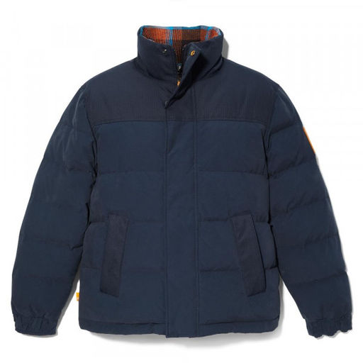 Мужская куртка Timberland Jacket DWR Welch Mountain Puffer синяя  фото 3