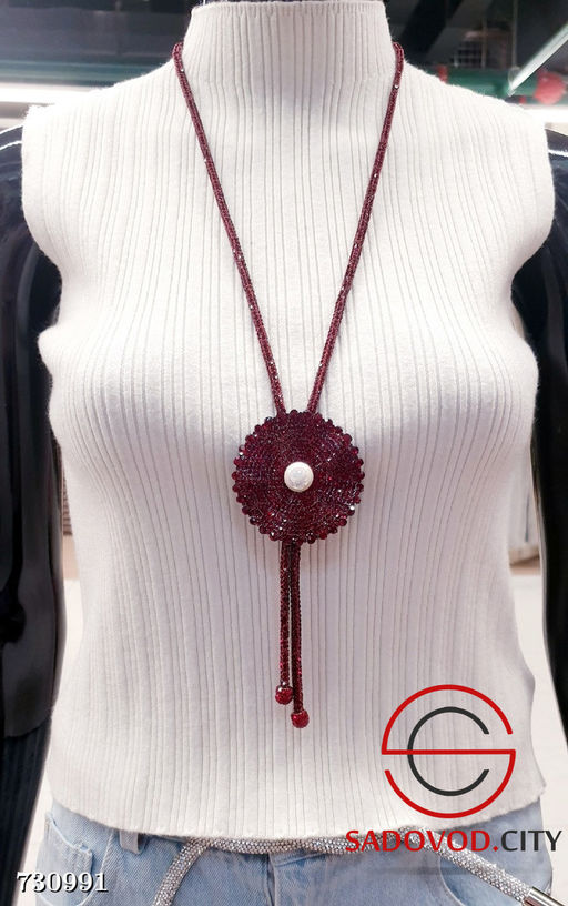 Колье-галстук со стразами - Bruno фото 2