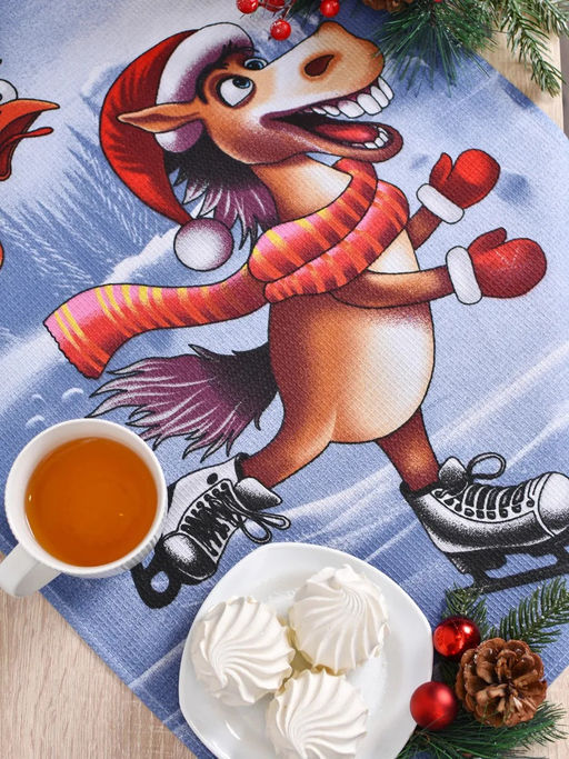 Полотенце вафельное "Чудеса" р.45*60