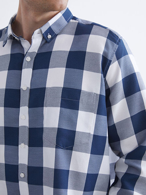 Regular Fit Uzun Kollu Ekose Arm?rl? Erkek G?mlek