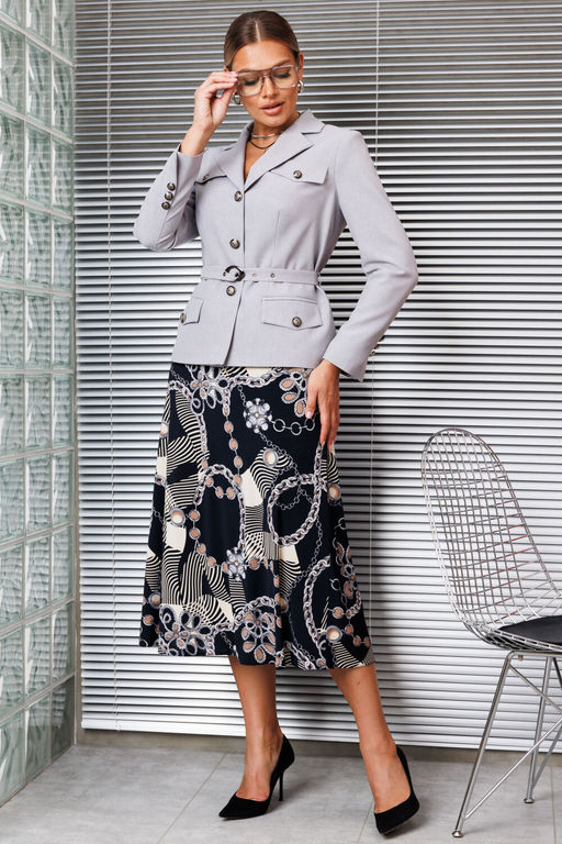 Костюм Мода Юрс 2928 серый