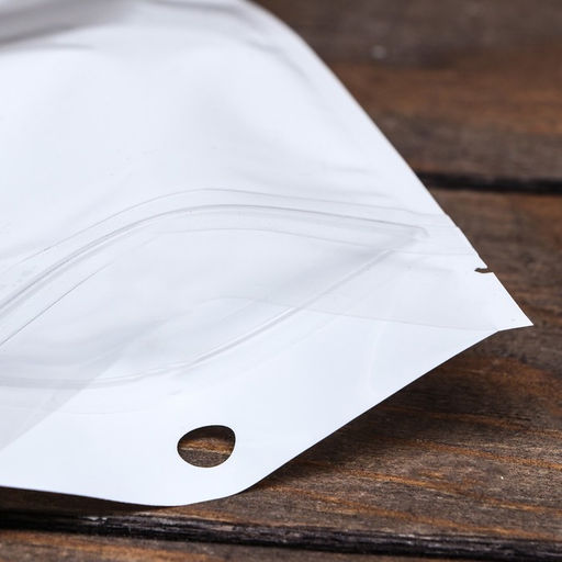 Цена за 50 шт. Пакет Zip-lock ПП, белый, со сплошным окном, плоский, еврослот 9×16 см