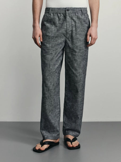 Брюки relax fit со льном / Zarina  фото 2