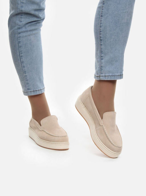06-5060-5 BEIGE Туфли (натуральная замша)