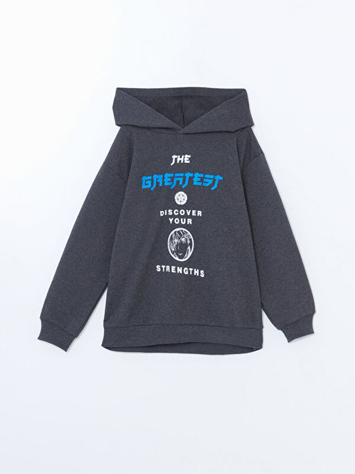 Kap??onlu Erkek ?ocuk Sweatshirt