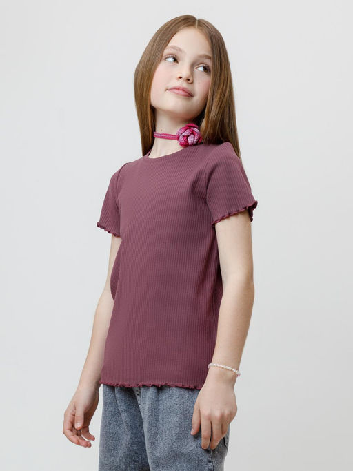 КР 302868/бордовый 1411 к653 фуфайка (футболка) для дев - Crockid фото 5