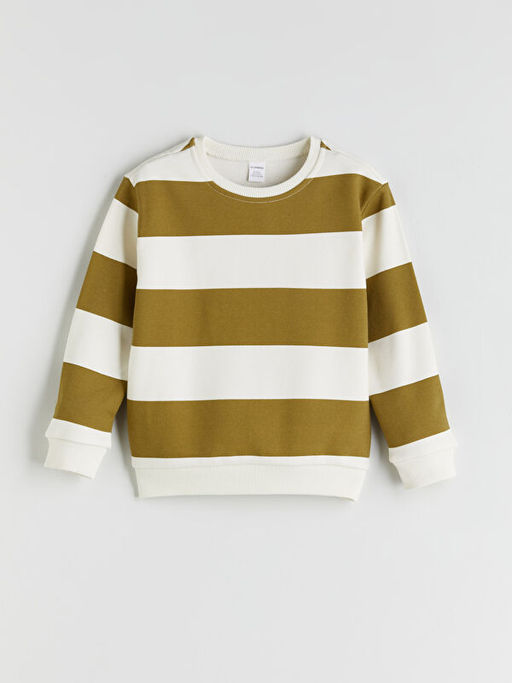?izgili Erkek ?ocuk Kal?n Sweatshirt