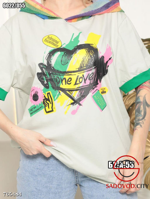 Женская футболка с принтом