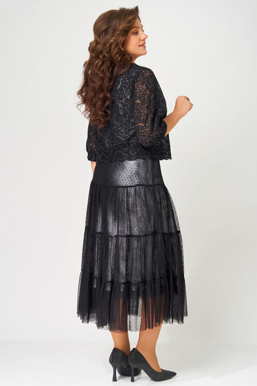 Костюм FITA 4141 черно-серебристый