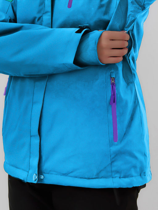 Куртка горнолыжная Chunmai 01_1Gl женская голубая утеплитель 480-580 г/м² фото 6