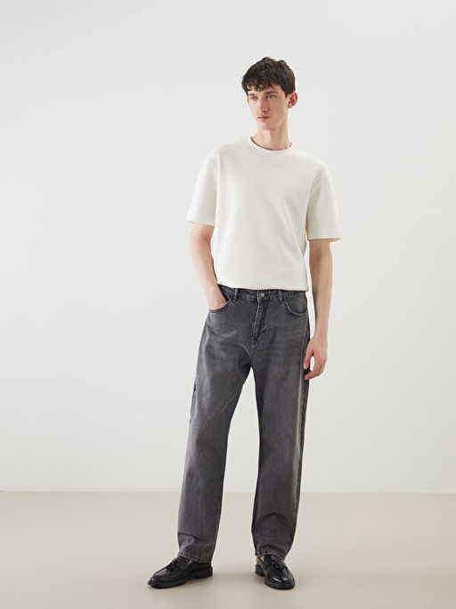 Baggy Fit Erkek Jean Pantolon