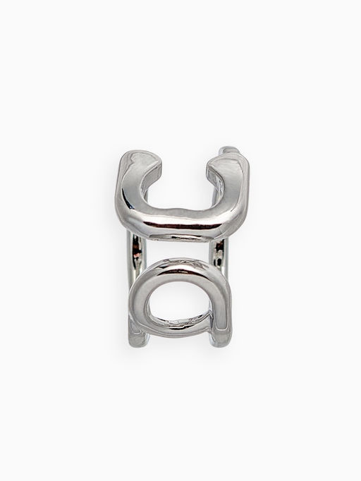 Серьги каффы «Булавка», цвет серебро