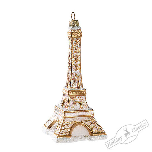 Эйфелева башня "Зимнее барокко" (стекло) 7х7х13,5 см