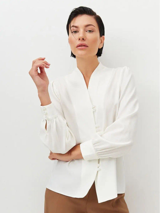 Блуза с вырезом OD-735-6 - Tantino фото 15